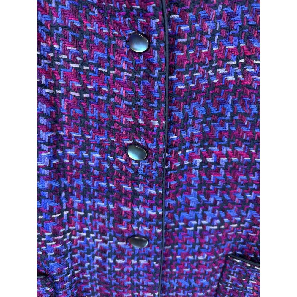 Vintage Y2K Doncaster Multicolor SILK Blazer #1208 Size LG / XL - Picture 3 of 5